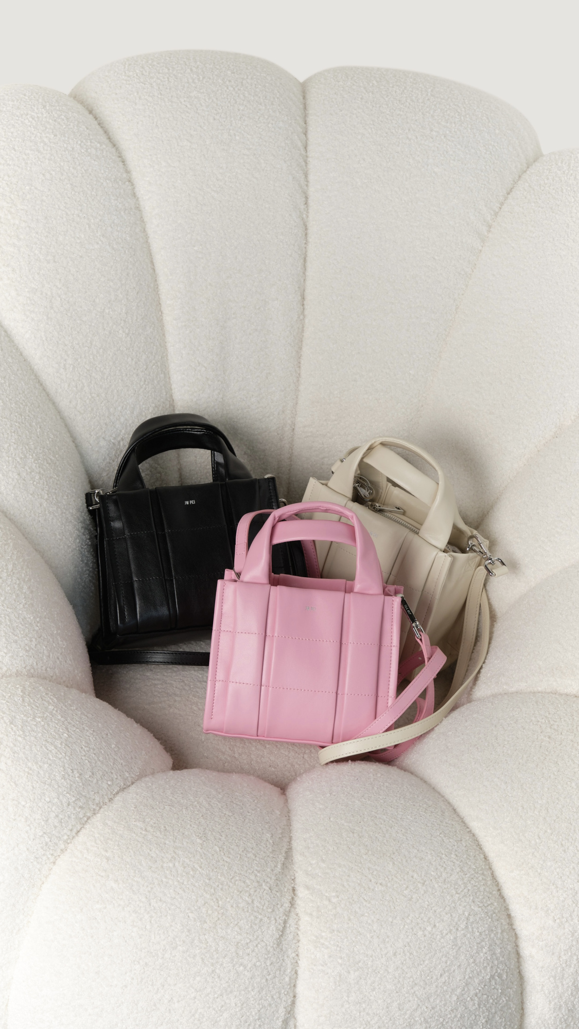 JW PEI | мини сумка-тоут Freya Pink  || JW PEI | міні сумка-тоут Freya Pink 