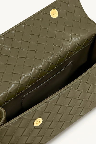 JW PEI | сумка на плече Keyla Weave Texture Olive Green