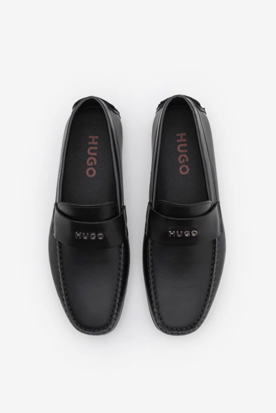 HUGO | кожаные мокасины Dandy Black 50474071 001