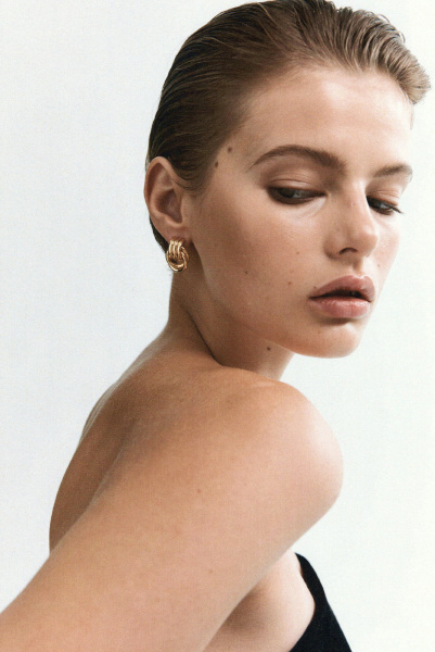 Heaven Mayhem | сережки Baby Knot Gold HMSP-01178-01YMM