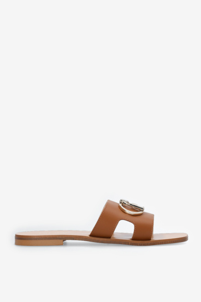 LIU JO | кожаные слайды Saba Brown