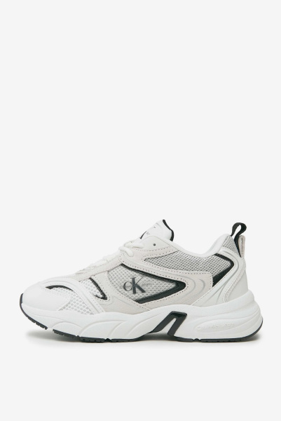Calvin Klein Jeans | комбіновані кросівки Retro Tennis Bright White/Black  YW0YW008910K5