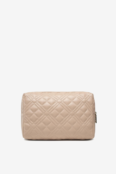 Love Moschino | косметичка Quilted Pouch Nude
